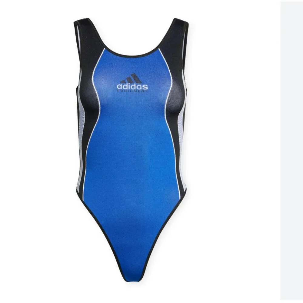 NWT $100 adidas W Equipment Bodysuits Blue Black - Picture 6 of 11